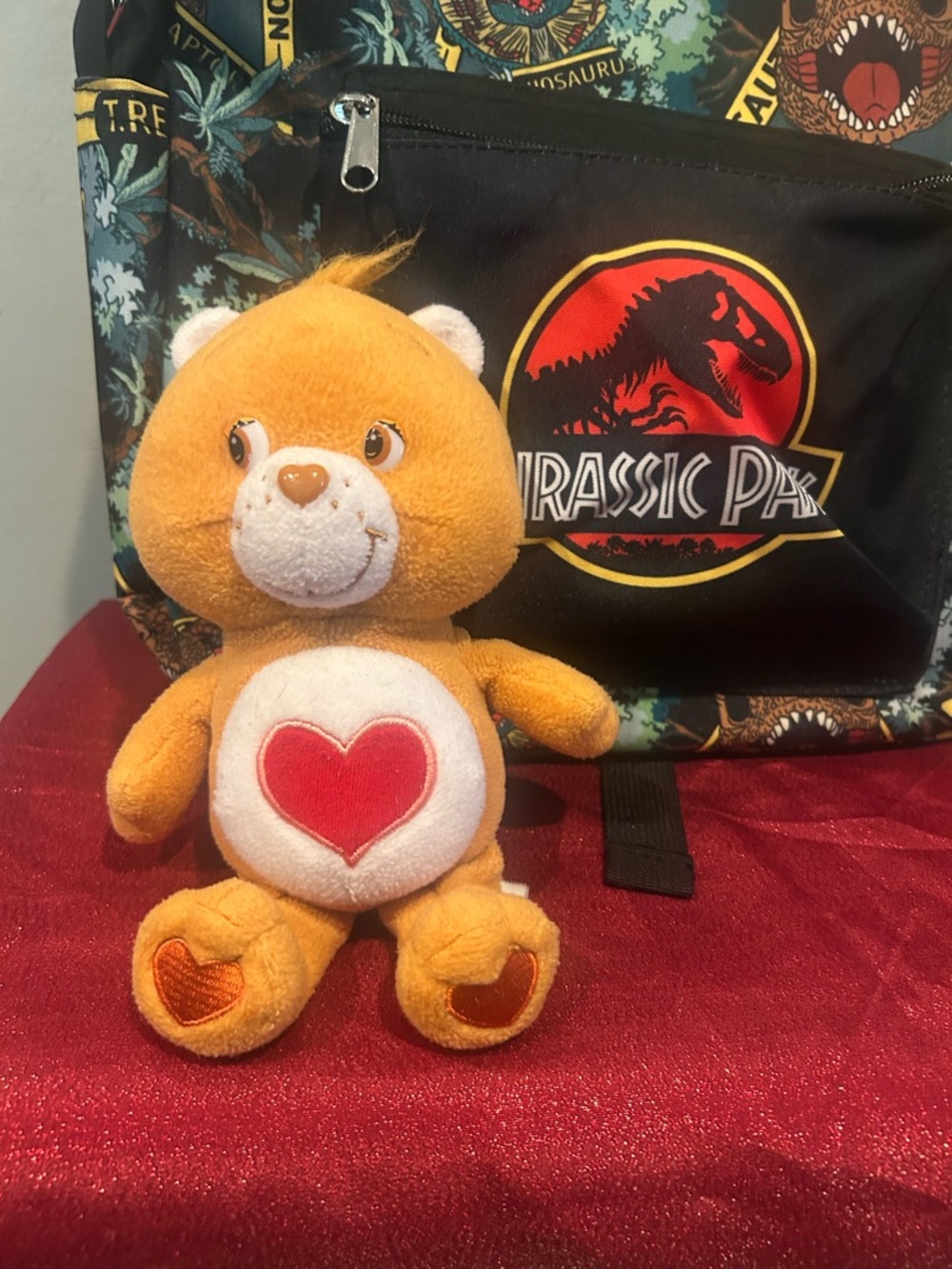 Care Bears Plush Bear Toy - 1980s tender heart bear